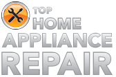 Top Home Appliance Repair Logo on Black.